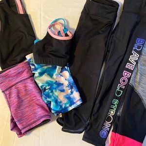 Little Girls Athletic Clothes- Lot of 7 pieces.  Girls XS/Small.